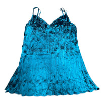 Blue Satin Y2K Cami Top
