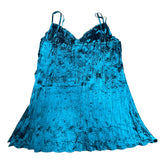 Blue Satin Y2K Cami Top
