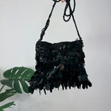 Black Sequin Mini Bag