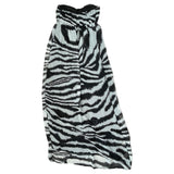 Zebra Mesh Maxi Dress