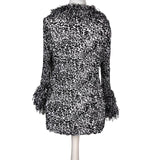 Ruffle Leopard Print Blouse