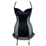 Y2K Black and Red Lingerie Dress