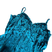 Blue Satin Y2K Cami Top