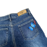 Y2K Butterfly Flare Denim Jeans