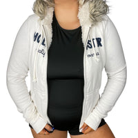 Hollister Faux Fur Zip Up