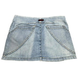 Y2K Micro Mini Denim Skirt