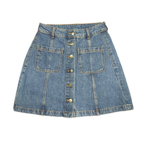 Denim A-line Skirt