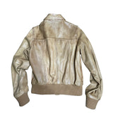 Vintage Leather Bomber Jacket