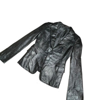 Vintage Leather Blazer Jacket