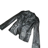 Vintage Leather Blazer Jacket