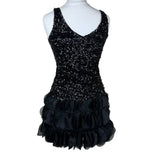 Y2K Black Sequin Mini Dress