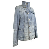 Y2K Military Denim Jacket