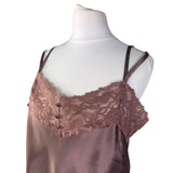 Brown Satin Cami