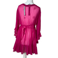Pink Mesh Cover Up