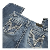Y2K Embroidered Bootcut Jeans