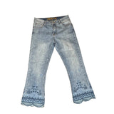 DESIGUAL Embroidered Flare Denim Jeans