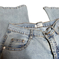 Y2K Floral Embroidered Flare Denim Jeans