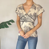 Y2K Tie Back Top