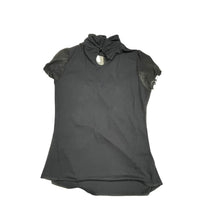 Y2K High Neck Black Top