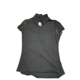 Y2K High Neck Black Top
