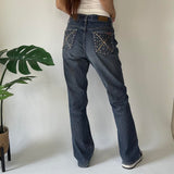Y2K Bootcut Rhinestone Jeans