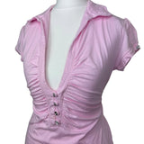 RARE 2000’s Y2K Jane Norman Pink Top