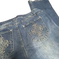 Y2K Embroidered Denim Jeans