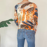 Y2K Graphic Long Sleeve Top