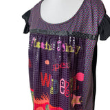 Vintage Graphic Sequin Dress