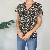Animal Print Y2K Top