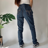 Vintage Embroidered Denim Jeans