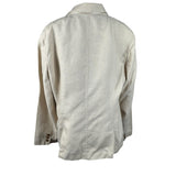 Cream Linen Blazer Jacket