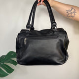 Y2K Faux Leather Black Handbag