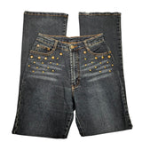 Y2K Studded Flare Jeans
