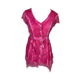 Pink Button Up Y2K