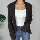Vintage Brown Y2K Cardigan