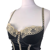 Black Lingerie Corset Babydoll