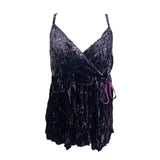 Velour Purple Y2K Cami
