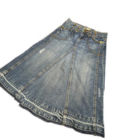 Vintage Denim Midi Skirt