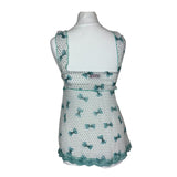Polka Dot Bow Cami Mesh Top