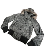 RARE Y2K FISHBONE PUFFER JACKET
