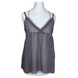 Grey Mesh Y2K Cami