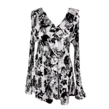 Vintage Long Sleeve Floral Blouse