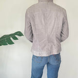 Grey Y2K Corduroy Jacket