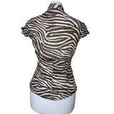Karen Millen Zebra Shirt Y2K