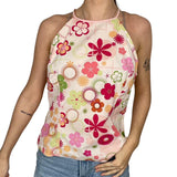 Floral Halter Neck Top