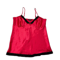 Red Satin Polka Dot Cami