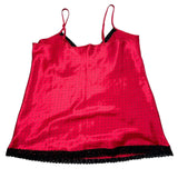 Red Satin Polka Dot Cami