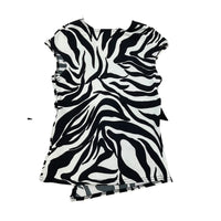 Y2K Zebra Top