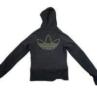 Vintage Black & Gold Adidas Zipper